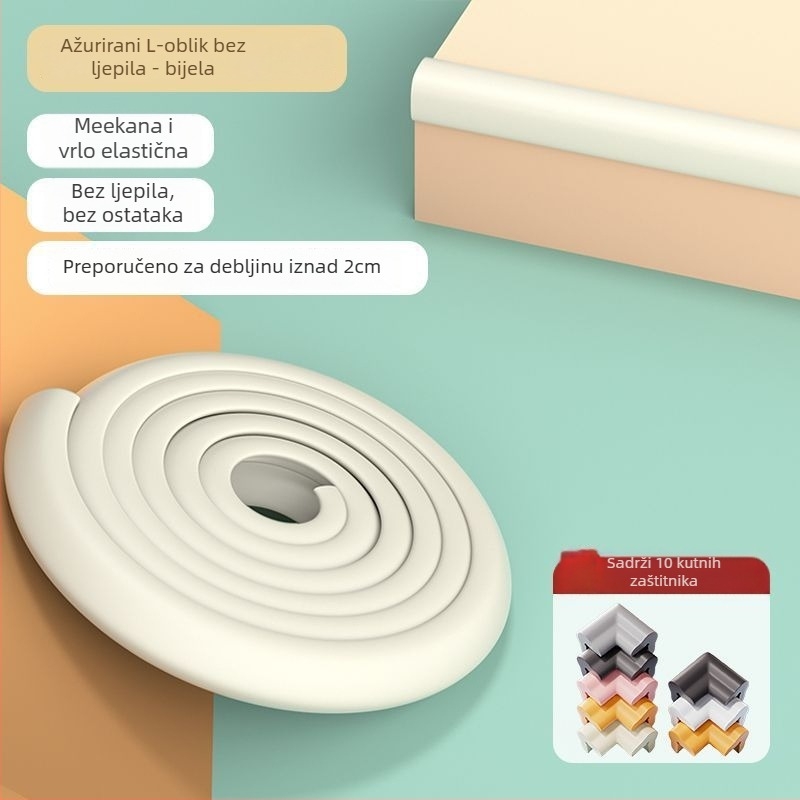 Dječje zaštitne trake za kutove namještaja — zadebljane i proširene rubne zaštite; marka Powerful factory