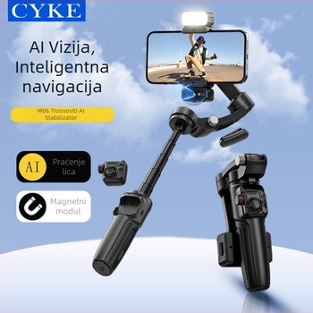 Cyke6 stabilizator za pametni telefon sa praćenjem lica, držač za live streaming, proširivi stolni stabilizator s daljinskim upravljačem