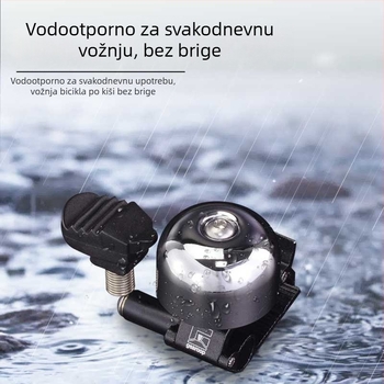 Integrirani zvon od aluminijske legure za retro cestovni bicikl – clip-on na upravljač