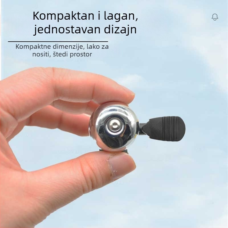 Integrirani zvon od aluminijske legure za retro cestovni bicikl – clip-on na upravljač
