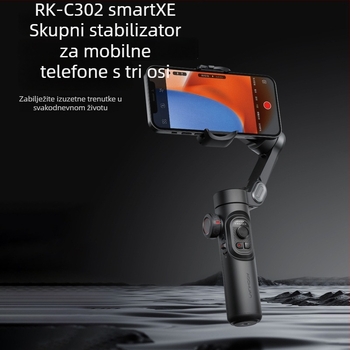 Sklopivi stabilizator za mobitel s tri osi, praćenje, model C302, aluminijska legura, Bluetooth podrška