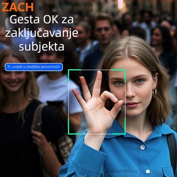 ZACH stabilizator za mobitel, model C16, izrađen od ABS-a i aluminijske legure, Bluetooth podrška, daljinski upravljač uključen