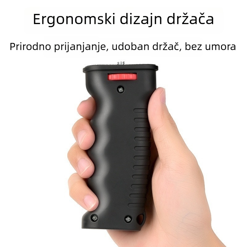 Ručni stabilizатор za livestream s držačem i kompletom rasvjetom za VLOG – za mobitel/kameru, vanjska upotreba, protiv vibracija, plastično kućište