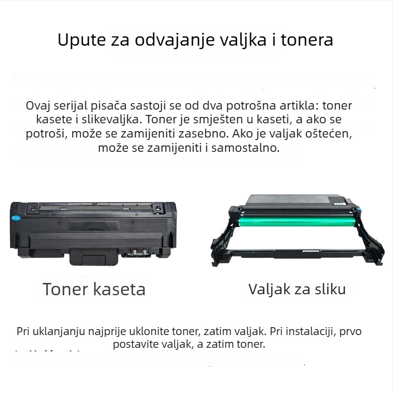HP 323d/323dnw laserski printer imaging drum, praškasta kutija; Kompatibilno s modelima 323d, 323dnw, 323 w1810a, 181a, w1816a, w1810x, 181x; Kapacitet: 3000 stranica u kompaktnom spremniku, 10000 stranica tonera (5% pokrivenost)