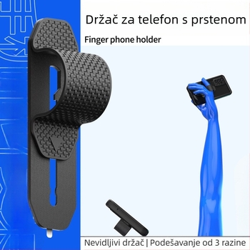 Shellbox Držač s prstenom za telefon — PC+TPU, univerzalna kompatibilnost Apple, Samsung, Huawei, Xiaomi, Oppo, Vivo; mogućnost prilagođavanja