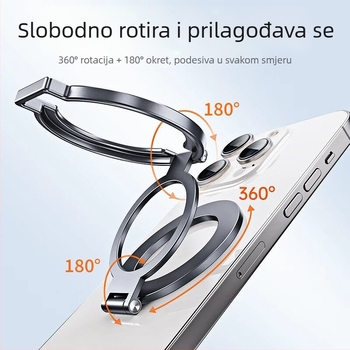 Magnetski držač za telefon od aluminijske legure, jednostavan dizajn, podrška prilagođavanju, marka Changqingming