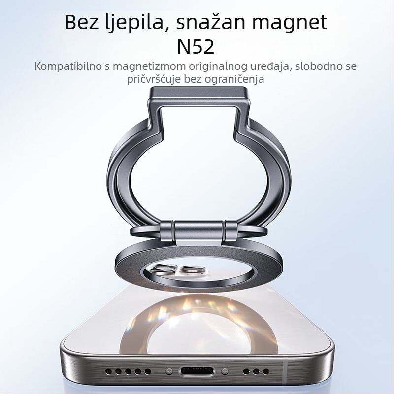 Magnetski držač za telefon od aluminijske legure, jednostavan dizajn, podrška prilagođavanju, marka Changqingming