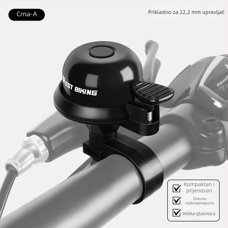 Zvon za bicikl West Rider za planinski bicikl, aluminijska legura, model YP0706062-063