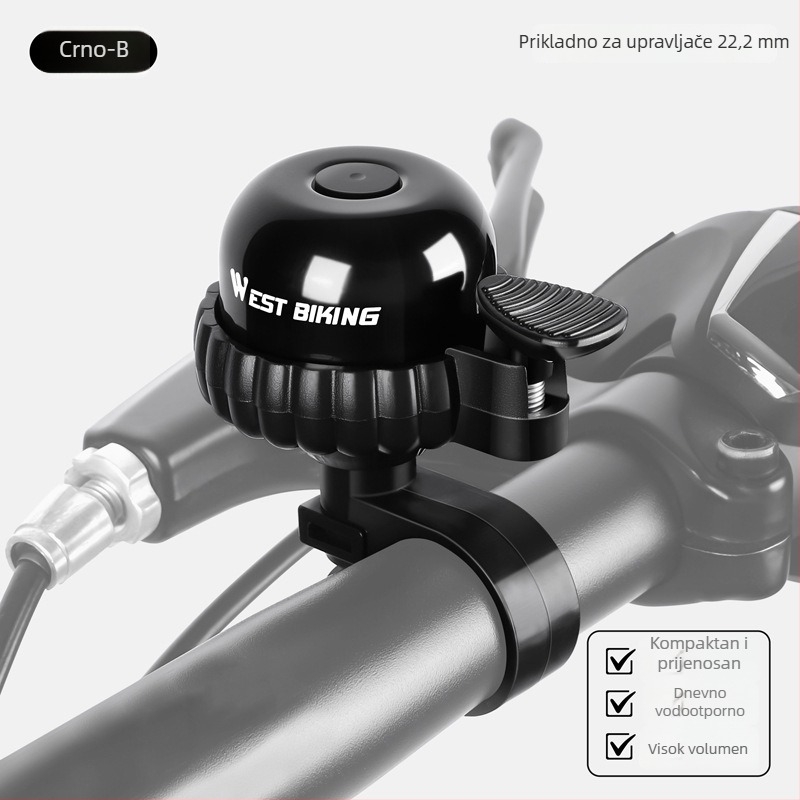 Zvon za bicikl West Rider za planinski bicikl, aluminijska legura, model YP0706062-063