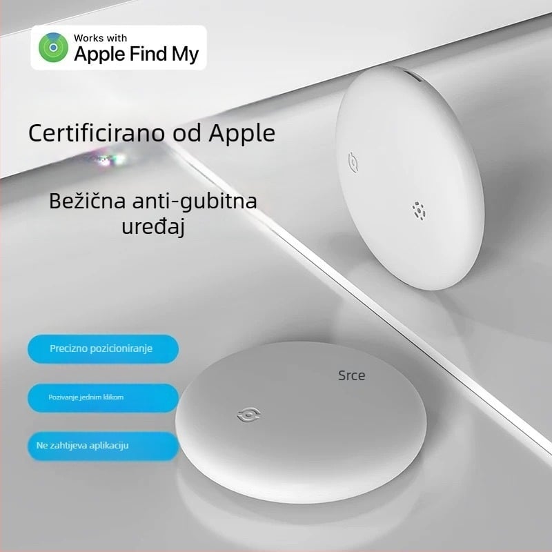 Lokalizator protiv gubitka S10 za iOS – MFI certificirano, IP67 vodootporno, baterija 210 mAh, težina 9 g