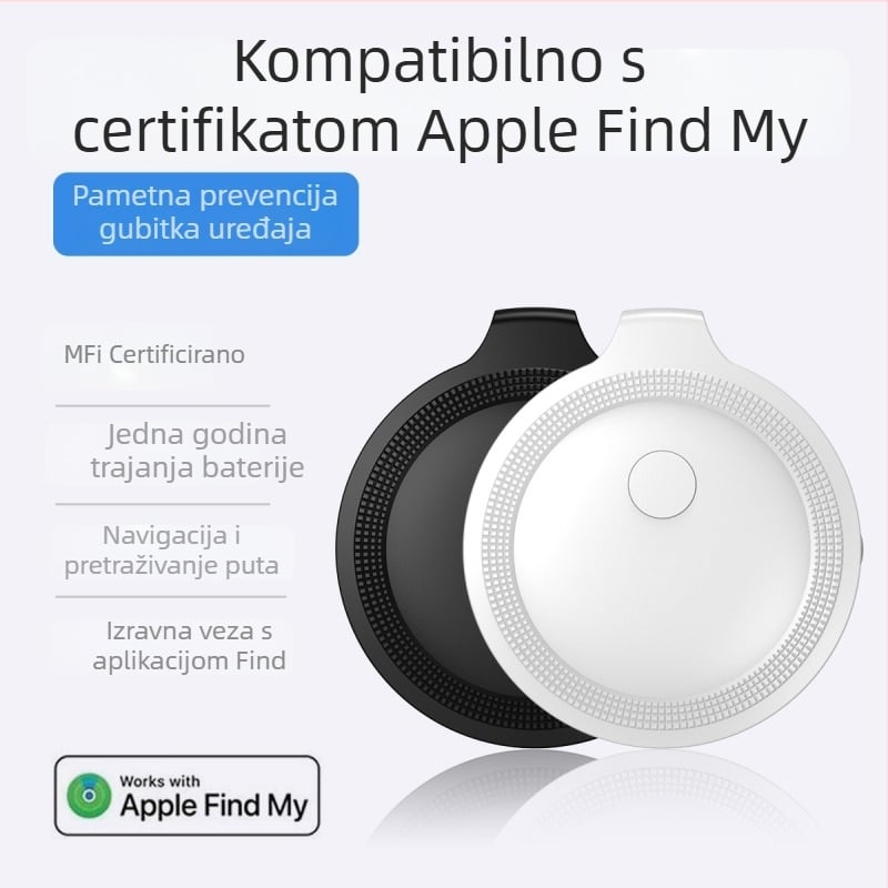 Hey tag tracker protiv gubitka za iOS, baterija 230mAh, težina 22,5 g, pogodan za ljude, predmete i kućne ljubimce