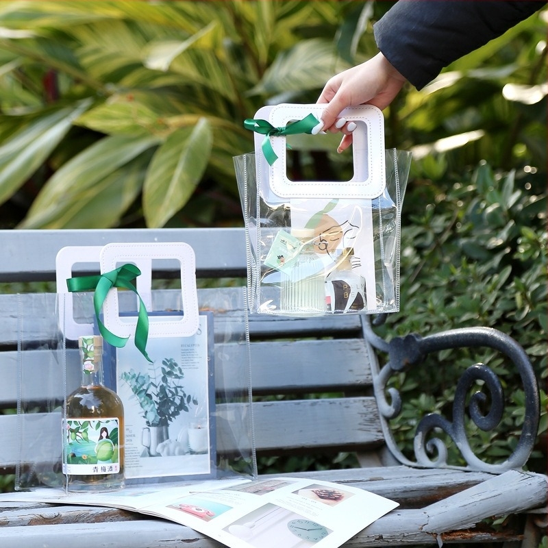 Yize Prozirna PVC torbica, dvostruka debljina 60 Silk, Univerzalna torba za poklone i kozmetiku