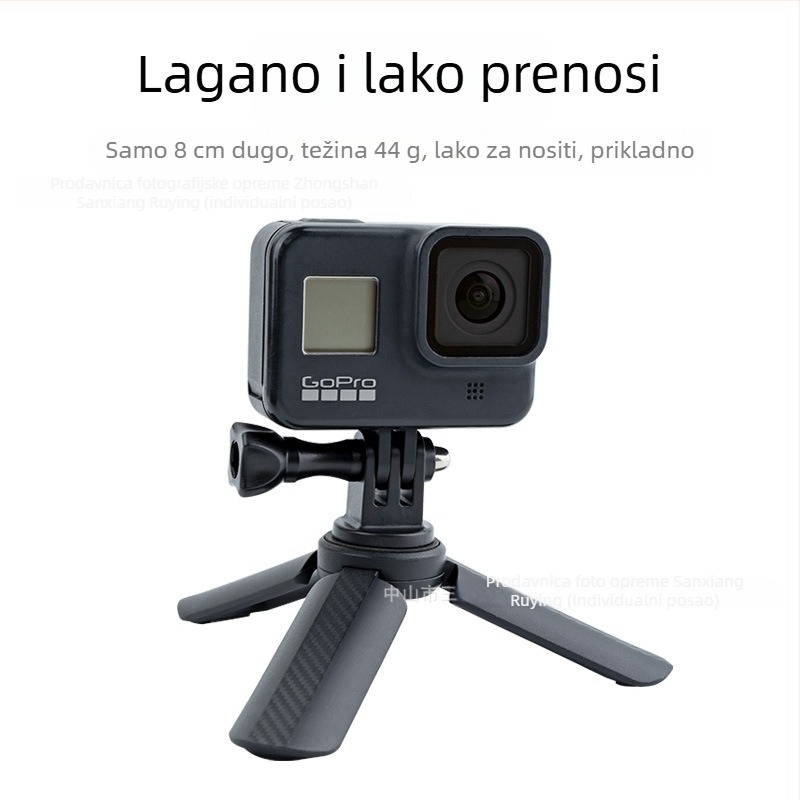 Km-05 stolni stabilizator-tri pod — ABS, nosivost do 2 kg, 1 sekcija, kompatibilan s DJI Pocket 3, akcijske kamere, bez oglednih kamera i držač za telefon