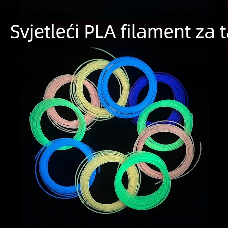 Svijetleći PLA filament za 3D olovku visoke temperature – duljine 2m/3m/5m