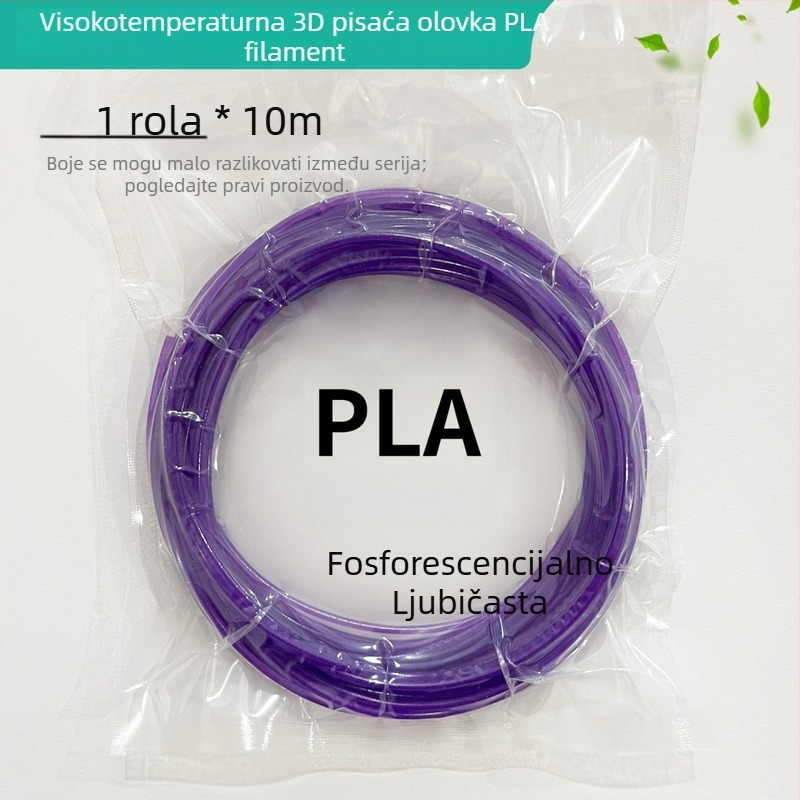 Svijetleći PLA filament za 3D olovku visoke temperature – duljine 2m/3m/5m