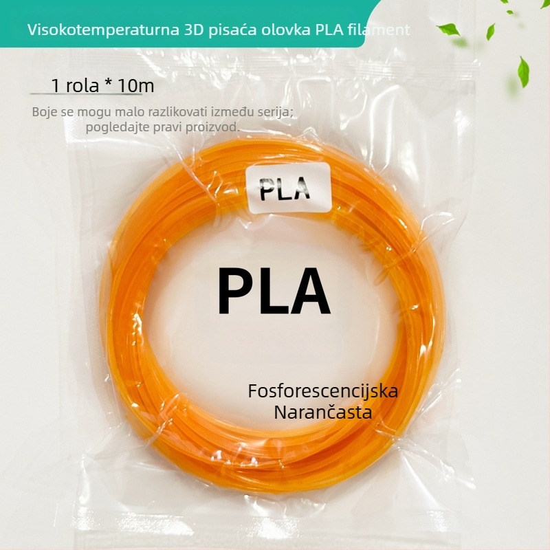Svijetleći PLA filament za 3D olovku visoke temperature – duljine 2m/3m/5m