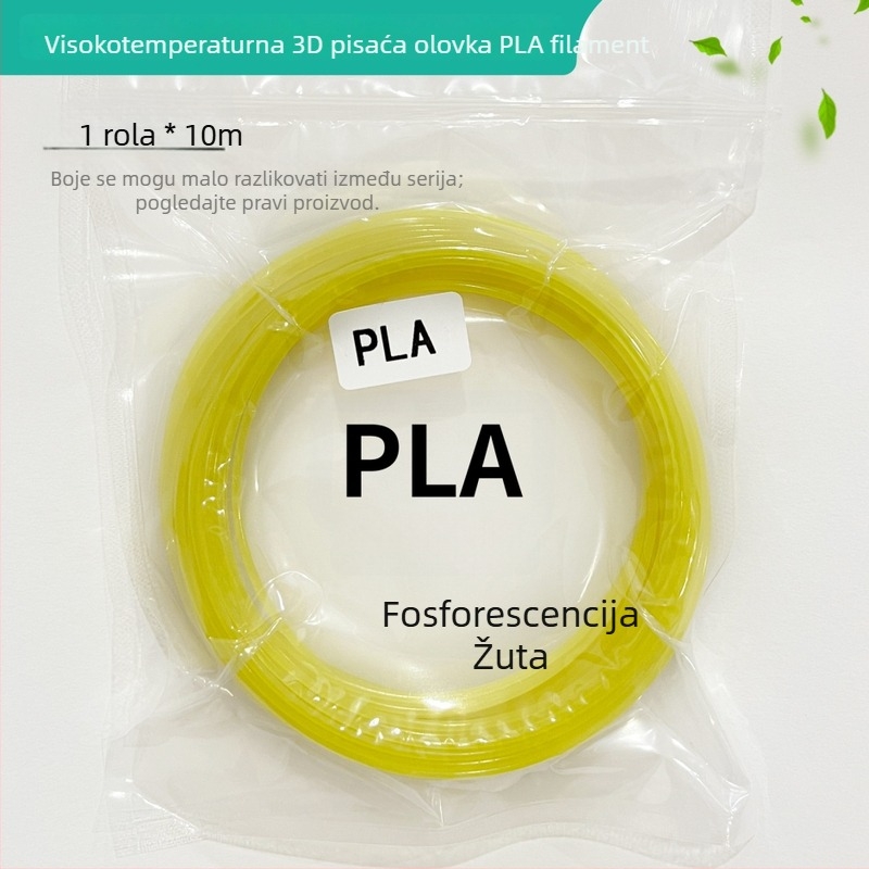 Svijetleći PLA filament za 3D olovku visoke temperature – duljine 2m/3m/5m