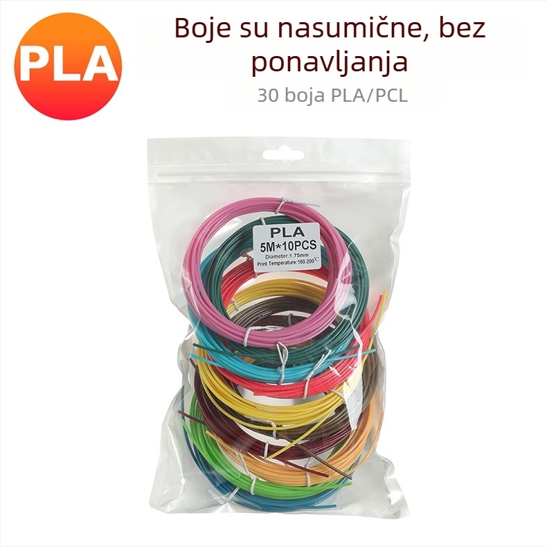 Leji potrošni materijal za 3D pisaću olovku — PLA/PCL materijali za visoke i niske temperature; kompatibilan s Leji 3D olovkom; pakiranje 150 g / 300 g / 450 g