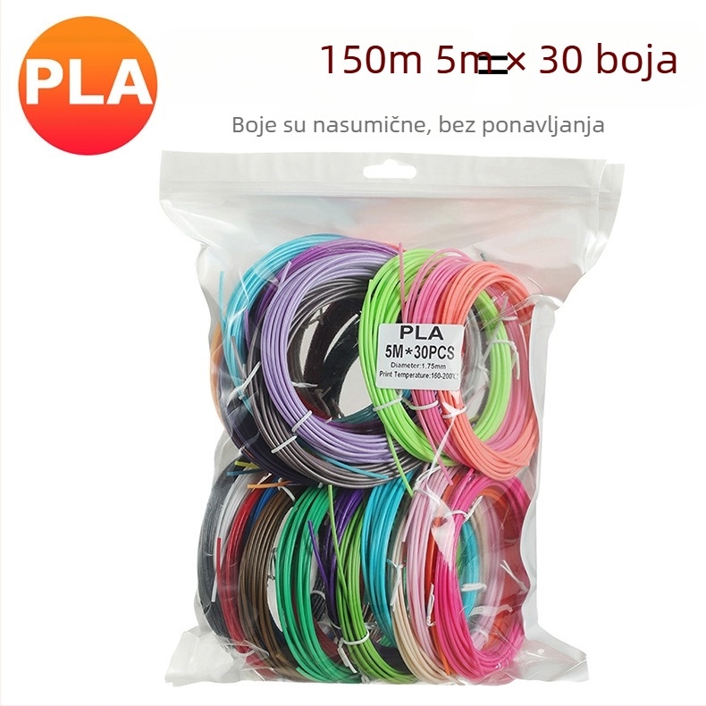 Leji potrošni materijal za 3D pisaću olovku — PLA/PCL materijali za visoke i niske temperature; kompatibilan s Leji 3D olovkom; pakiranje 150 g / 300 g / 450 g