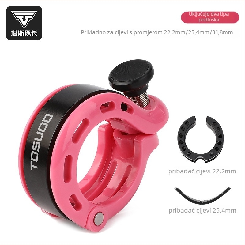 Zvonac i rog za sklopive bicikle — aluminij, model Ld1218, Tosuod