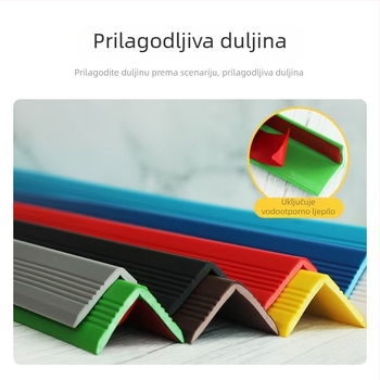 Zaštitne trake za kutove vrtića – zaštita od sudara, zaštita stupova, debeli rubni trakovi; duljina 5000 mm