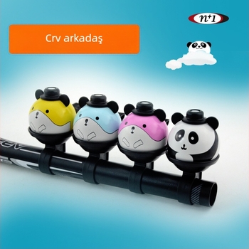 N+1 sklopivi zvončić za planinski bicikl – Panda dizajn, aluminij + plastika