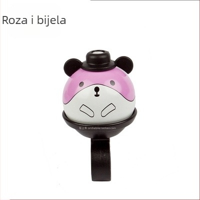 N+1 sklopivi zvončić za planinski bicikl – Panda dizajn, aluminij + plastika