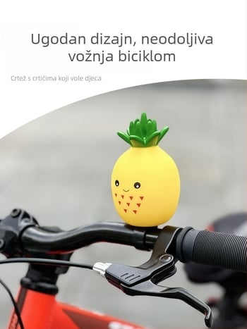 Zvončić za bicikl – super glasan zvuk, crtić zvon za djecu, univerzalno za brdske bicikle, dekorativni dodatak (Materijal: Plastika; Uvoz: Ne; Obrada: Ne)