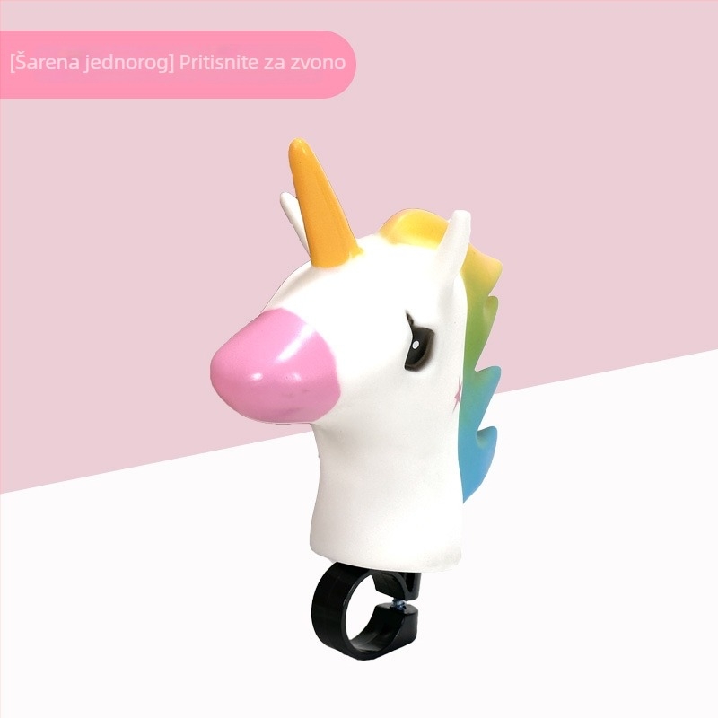 Zvončić za bicikl – super glasan zvuk, crtić zvon za djecu, univerzalno za brdske bicikle, dekorativni dodatak (Materijal: Plastika; Uvoz: Ne; Obrada: Ne)