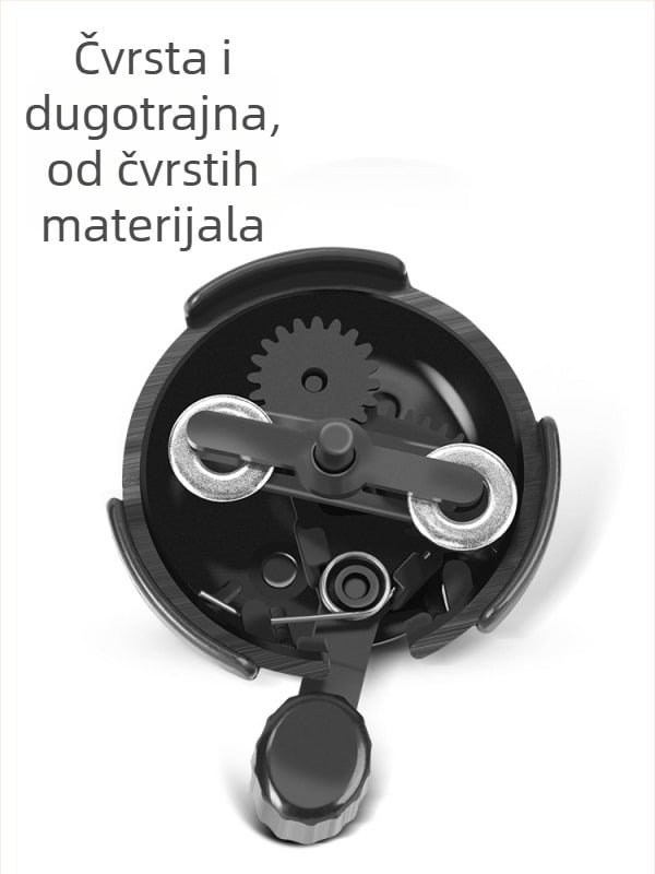 Zvonjak za bicikl — univerzalni, vrlo glasni zvuk, za djecu, MTB i cestovne bicikle; tijelo od željeza; prilagođena obrada