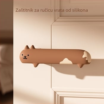 Silikonska zaštita kvake vrata za spavaću sobu i kupaonicu, tiha, protiv sudaranja, debeli jastučić za zid