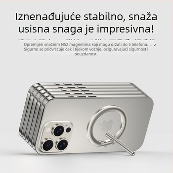 Xundd magnetska prenosna držač za telefon – MagSafe, metalna legura, sklopiva, kompatibilna s Apple, Huawei i Samsung