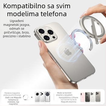Xundd magnetska prenosna držač za telefon – MagSafe, metalna legura, sklopiva, kompatibilna s Apple, Huawei i Samsung