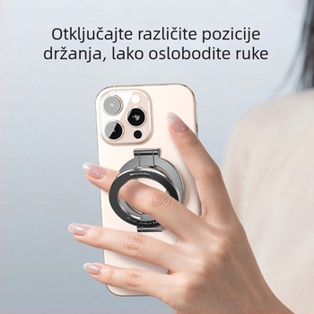Yesido dvostrano magnetski držač prstena za telefon, sklopivi stolni držač, od cinkove legure