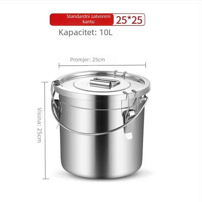 Ljet za hranu od nehrđajućeg čelika 304 sa poklopcem, korejskog stila, kapacitet ispod 300 ml, kutija za čuvanje namirnica