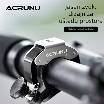 Zvončić za upravljač bicikla, aluminijska legura + inženjerski plast, 90 dB, 25 g, vodootporan i izdržljiv