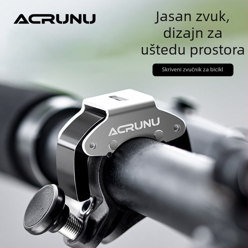 Zvončić za upravljač bicikla, aluminijska legura + inženjerski plast, 90 dB, 25 g, vodootporan i izdržljiv
