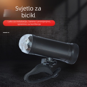 Svetlo za bicikl i skuter s DISCO osvjetljenjem, licencirani privatni brend Kexing Cycling, mogućnost prilagodbe, nije uvezeno