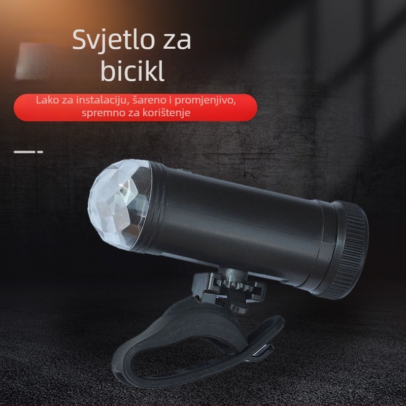 Svetlo za bicikl i skuter s DISCO osvjetljenjem, licencirani privatni brend Kexing Cycling, mogućnost prilagodbe, nije uvezeno