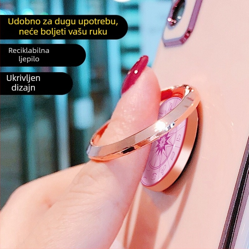 Metalni držač za telefon u stilu astrolaba — lazy stand, prilagodljiv, neutralna marka, serija Z3