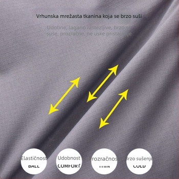 Muške hlače za brzo sušenje, prozračni materijal, mješavina kemijskih vlakana, ljeto i proljeće