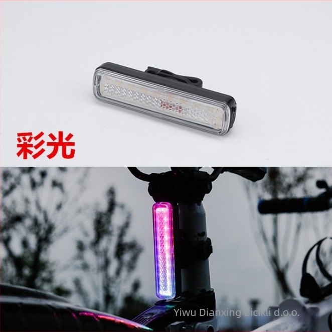 NQY zadnja svjetiljka za bicikl za noćnu vožnju, USB punjenjem i sigurnosno upozoravajuće svjetlo