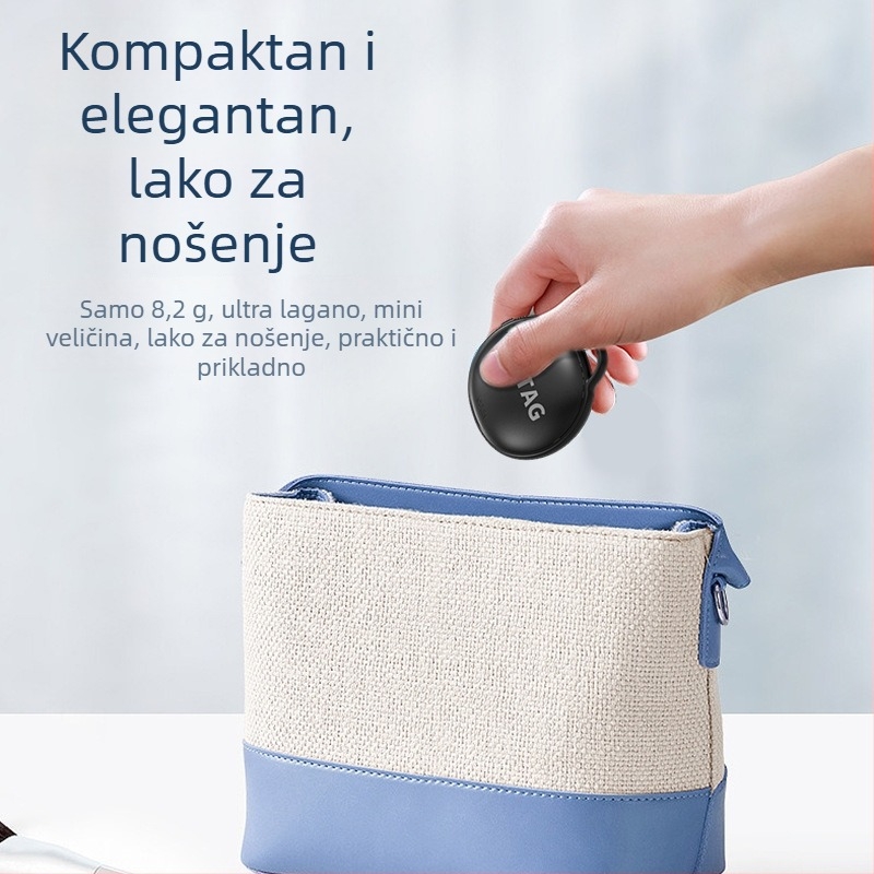 Mini lokator protiv gubitka F6 — vodootporan, GPS praćenje, kompatibilan s iOS-om, baterija 225 mAh