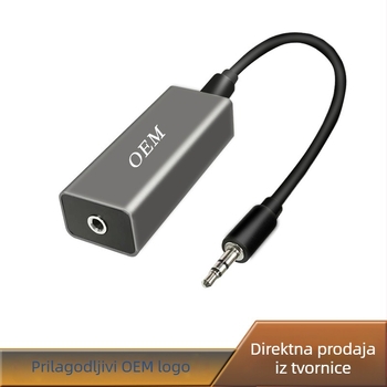 3,5 mm audio izolator zemljne petlje za smanjenje buke, jezgro od žice od čelika s bakrenim premazom, nikl premaz, model 269