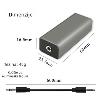3,5 mm audio izolator zemljne petlje za smanjenje buke, jezgro od žice od čelika s bakrenim premazom, nikl premaz, model 269