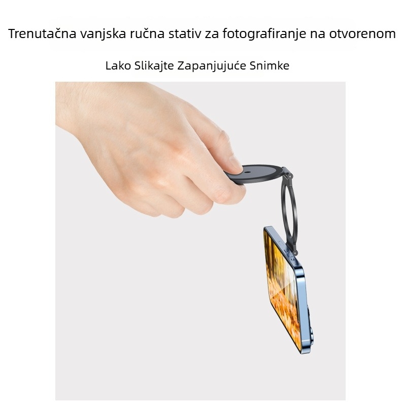 Držač za telefon s prstenom – univerzalni stil, materijal od legure, podrška prilagodbi