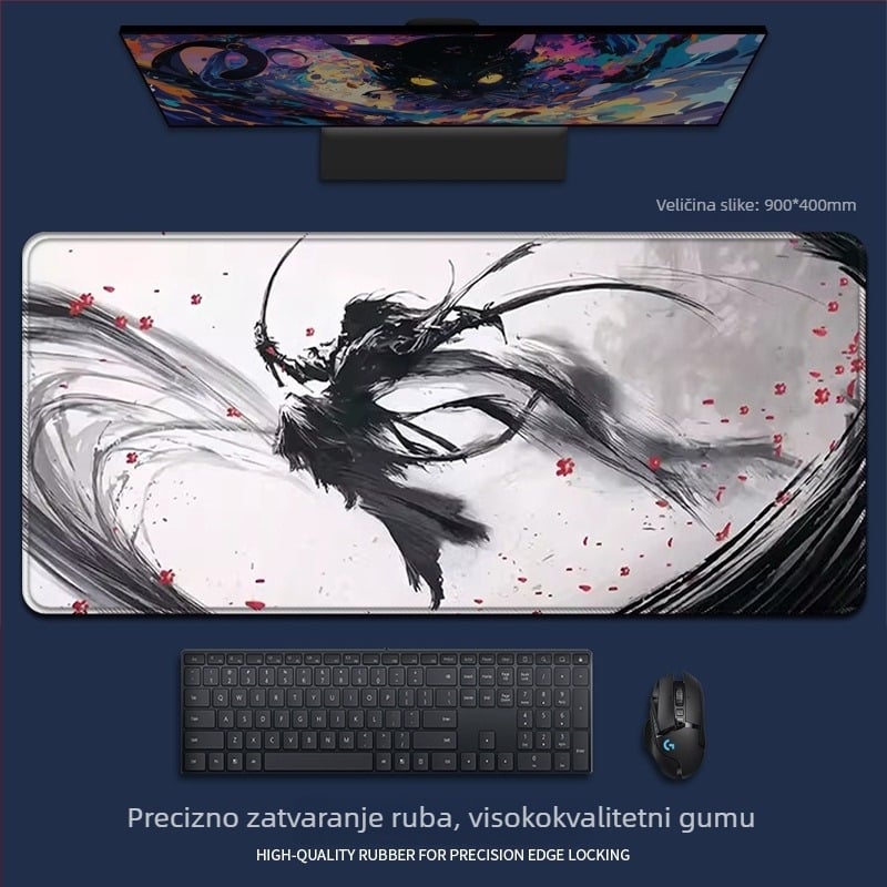 Podložak za miš od prirodne gume, jednostrana, tisak toplinskim prijenosom, crtani animacijski stil