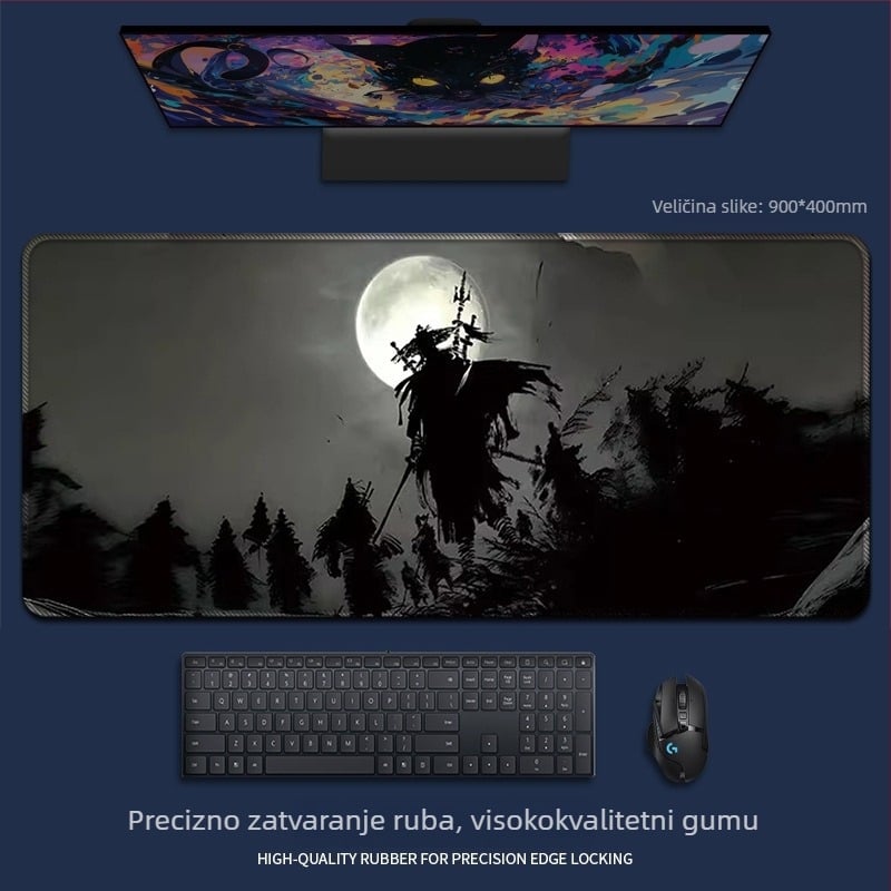 Podložak za miš od prirodne gume, jednostrana, tisak toplinskim prijenosom, crtani animacijski stil