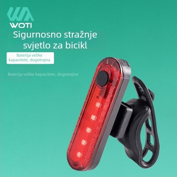 056 stražnja svjetiljka za bicikl, USB punjiva, COB visoke svjetline, sigurnosno upozoravajuće svjetlo za vožnju na otvorenom