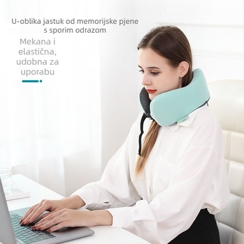 COSY.ST U‑oblikovani putni jastuk od memorijske pjene za letove i putovanja, lagan do 1 kg, moderni minimalisticki stil